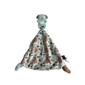 Mary Meyer Dog Puppies Baby Lovey Blue Teether Chewy Crew Soother Toy Blankie
